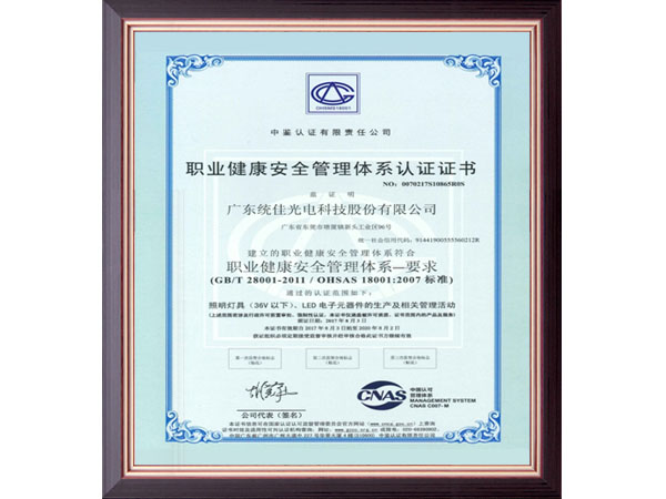 职业健康安全管理体系...