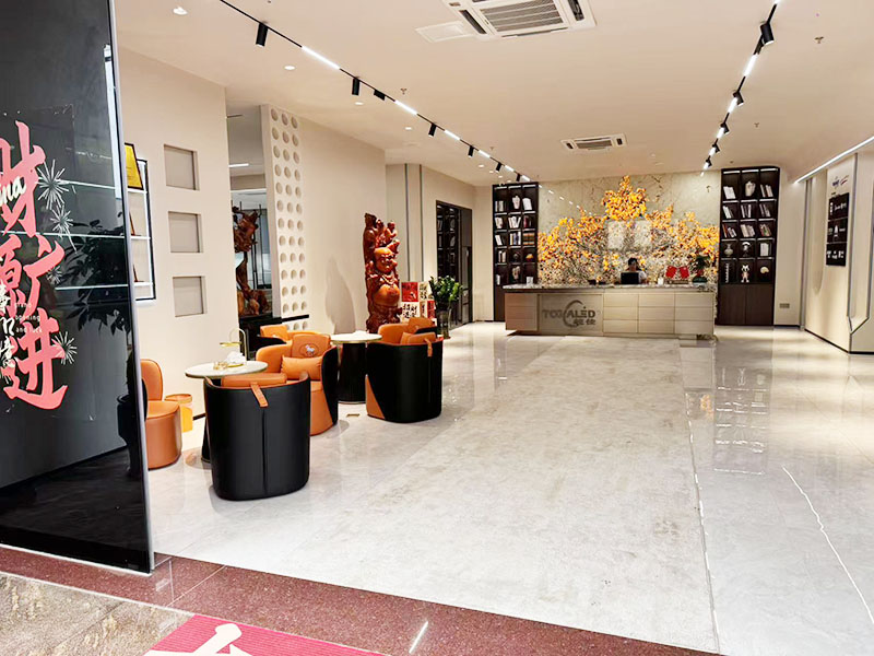 统佳光电前台及办公区